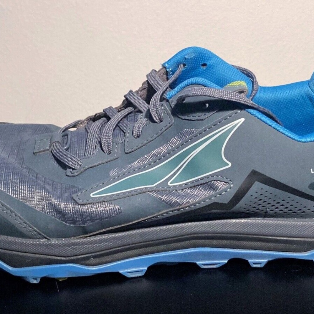 Altra Lone Peak 5 Men's Trail Running Shoes - 10.5 M US, Blue/Lime (AL0A4VQE431)